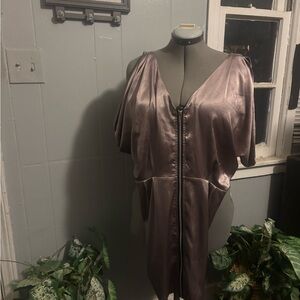 Ark & Co Shimmering Lavender Satin Chemise
